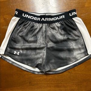 Under Armour Women's Athletic Shorts in Black and White
